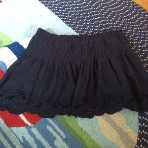navy mini skirt