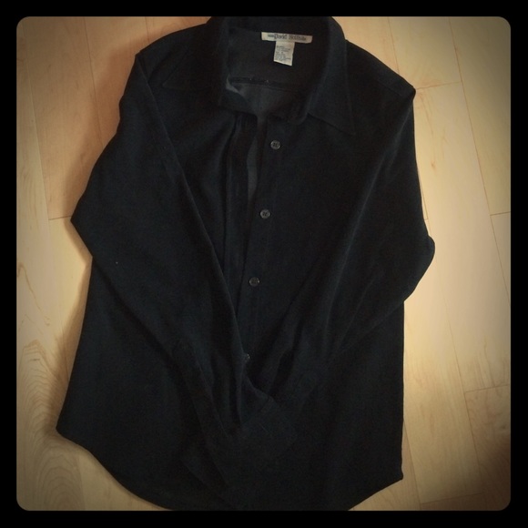 Black Soft Button Down Shirt 👯
