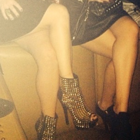 Rock & Republic studded open toe bootie