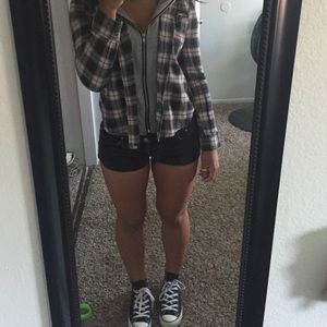 Flannel zip up