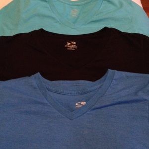 Size Large champion v neck shirts set of 3