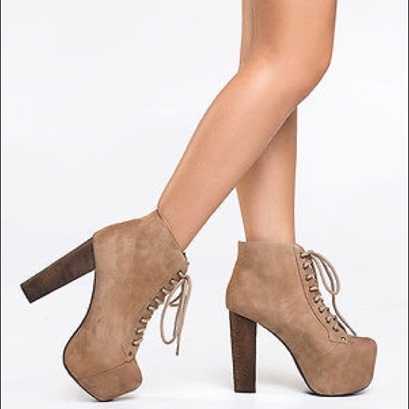 Jeffrey Campbell Shoes - JEFFREY CAMPBELL LITA Suede Platform Booty