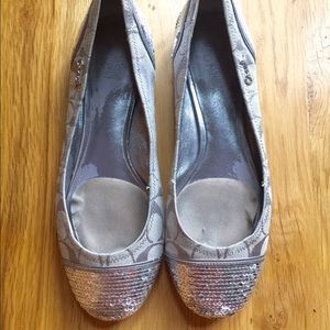 Coach Sequin Flats