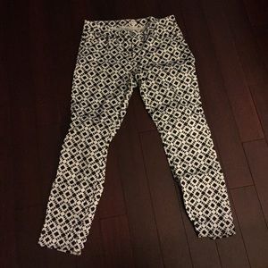 patterned jeans