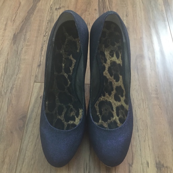 Bebe navy/sparkles pumps - Picture 2 of 4