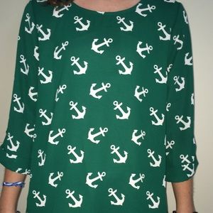 Green Everly Anchor Top