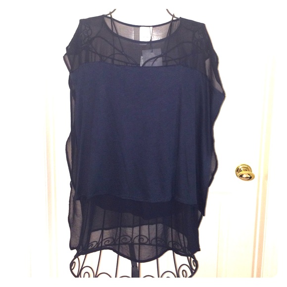 Zara layered sexy black top. Comes in Black & Grey