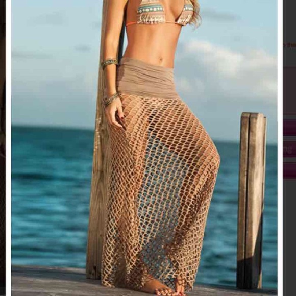 Dresses & Skirts - 💰⬇️Khaki Mesh Skirt - NWOT
