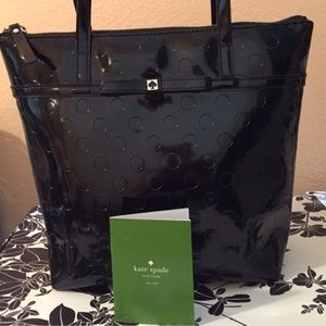 Kate Spade Patent Black Tote Bag