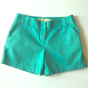 J. Crew faded Aqua chino shorts: size 6