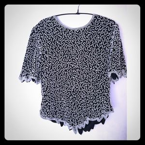 Exquisite vintage beaded top