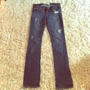 Straight leg jeans