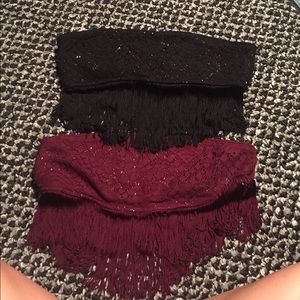 BUNDLE 2 fringe tube tops