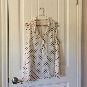 J. Crew polka dot blouse