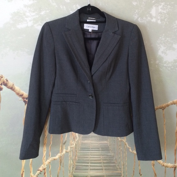 Boardroom-Ready Grey Calvin Kline Suit