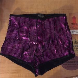 Topshop sequin high waisted bottom