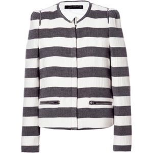 🎉🎉HP 🎉🎉Zara black and white striped jacket