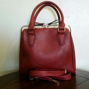 Ruby red handbag