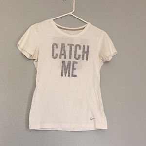 Nike CATCH ME IF YOU CAN White Medium Tee Track