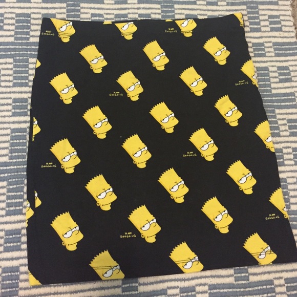 ❌❌SOLD! Bart Simpson cotton mini skirt