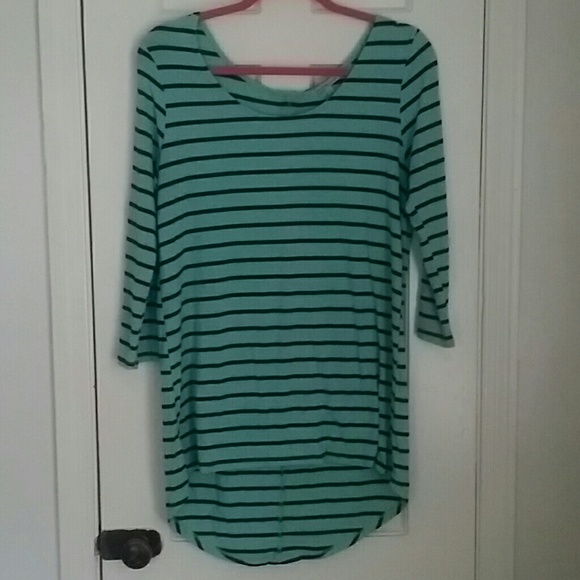 Zipper back hi low size L