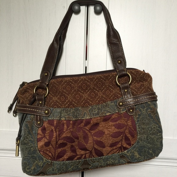 FOSSIL TAPESTRY PURSE