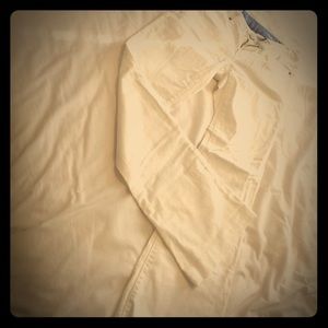 Gap flare leg white denim jeans