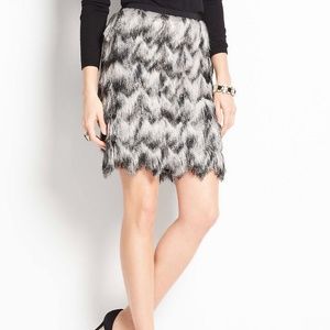 Ann Taylor Ombre Fringed Skirt