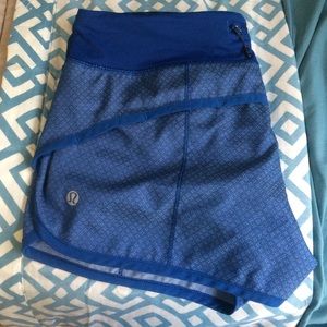 Lululemon diamond dot speed shorts sz 6