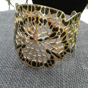 Black and gold cuff