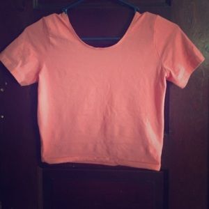 Abercrombie & Fitch orange crop top