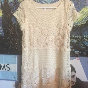 Knee length crochet dress
