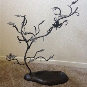 Metal jewelry tree