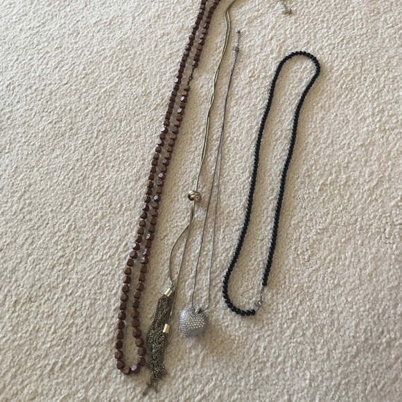 Bundle for cheaper price. Wooden necklace is sold