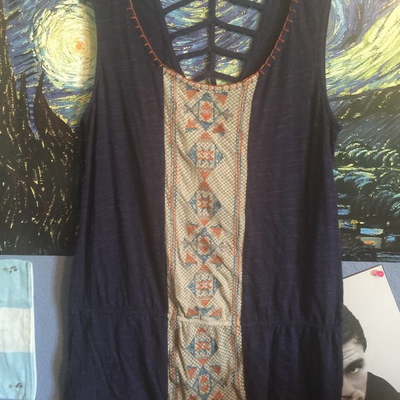 Tribal Drop Waist Tank