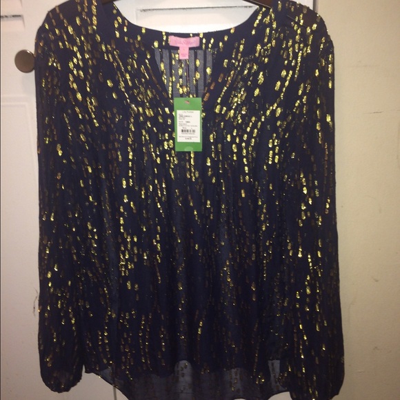 Bubble clip dot Colby top