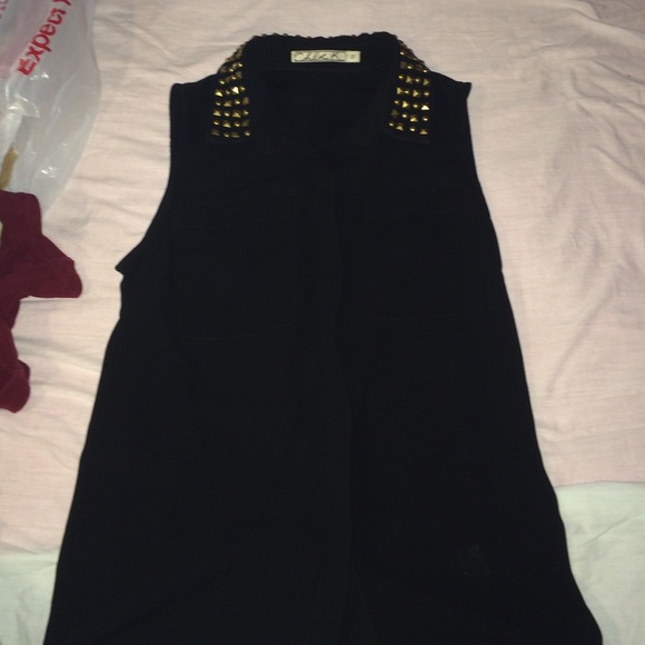Black Studded tank