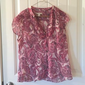 Banana Republic patterned blouse