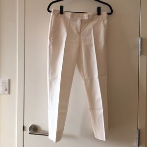 Theory white cropped pant