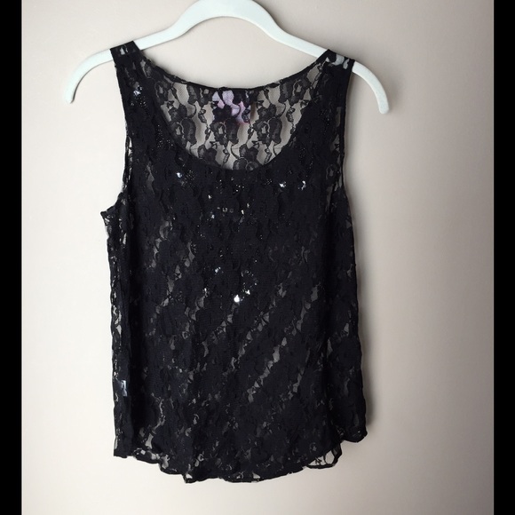 Sequin and Beaded Lace Tank - Picture 2 of 3