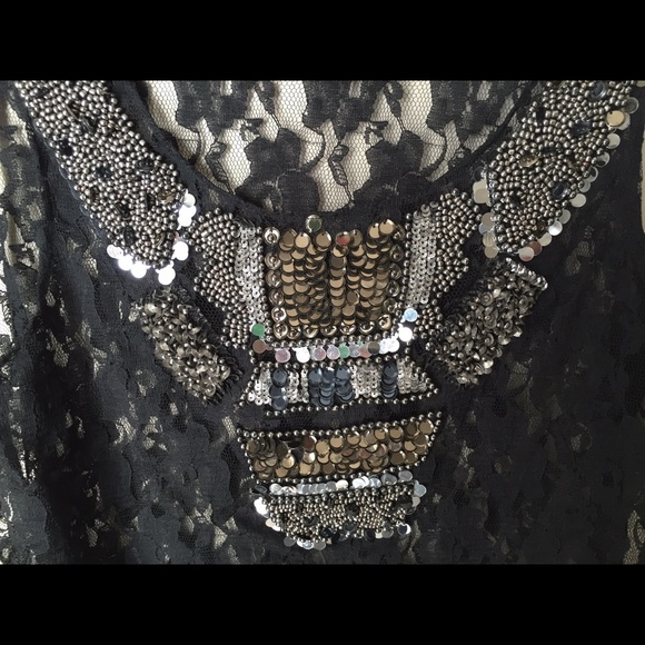 Sequin and Beaded Lace Tank - Picture 3 of 3