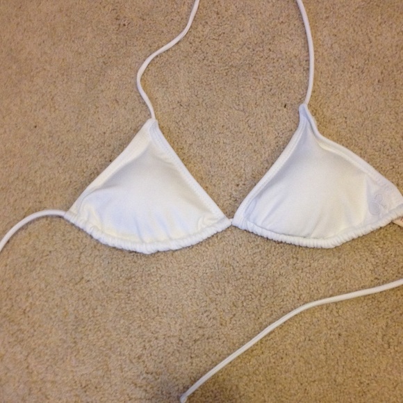 White bikini top!
