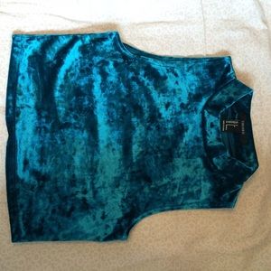Velvet crop top