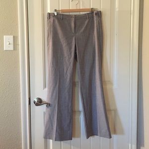 Grey wide-leg suit pants