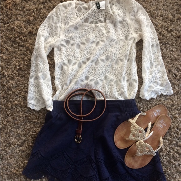White Lace H&M Top