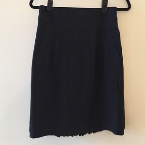 Nanette Lepore navy blue pencil skirt