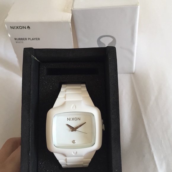 NWT Nixon Rubber Player Watch in White