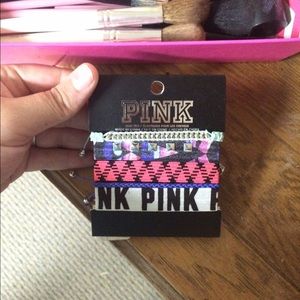 VS Pink hair ties