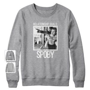 OFFICIAL Troian x Keegan SPOBY gray Sweatshirt
