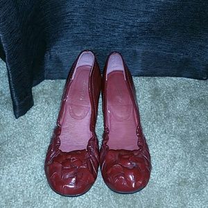 Patent leather zigila flats